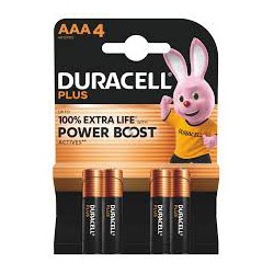 PILE DURACELL MINISTILO AAA PLUS POWER 4PZ