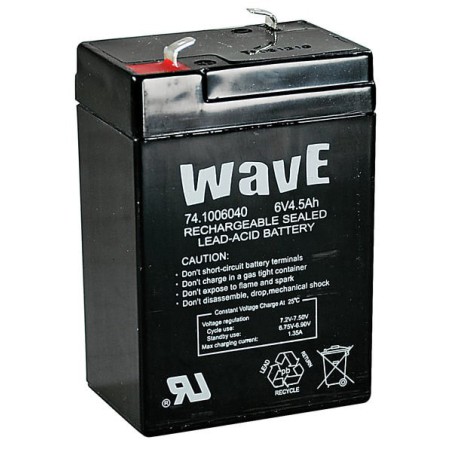 BATTERIA AL PIOMBO 6V 4.5AH WAVE