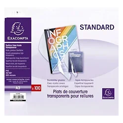 COPERTINE PER RILEGARE PVC A3 20MY 100PZ