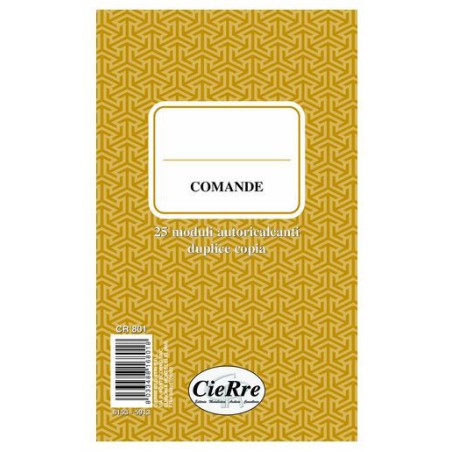 BLOCCO COMANDE GENERICHE 2 COPIE 17X10 CR801