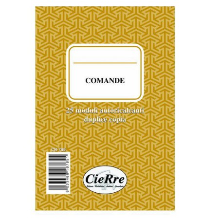 BLOCCO COMANDE GENERICHE 2 COPIE 14X9.2 CR785