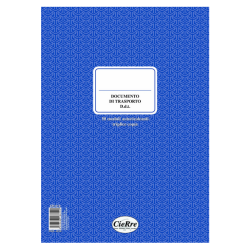 BLOCCO DDT A4 3COPIE CR810/50