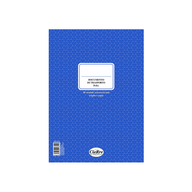 BLOCCO DDT A5 3COPIE CR808/50