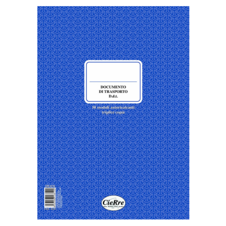 BLOCCO DDT A5 3COPIE CR808/50