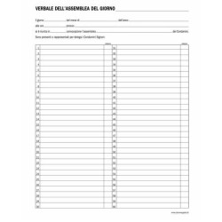 REGISTRO VERBALE ASSEMBLEE DI CONDOMINIO CR409