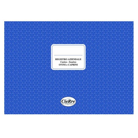 REGISTRO CARICO/SCARICO OVINI E CAPRINI A4 CR246