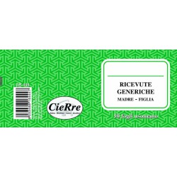 BLOCCO RICEVUTE GENERICHE MADRE FIGLIA 50FG CR444