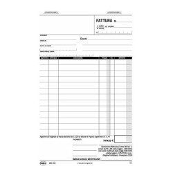 BLOCCO FATTURE REG.FORFETTARIO 2COPIE 15X21 CR395