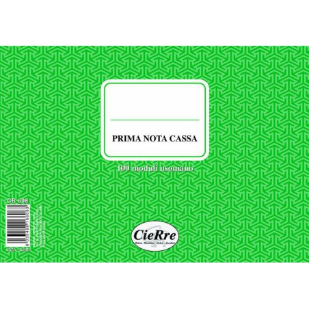 BLOCCO PRIMA NOTA CASSA A5 USOMANO CR608