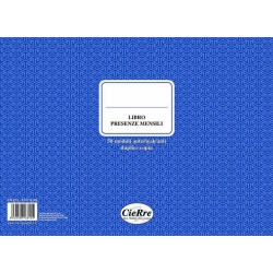 BLOCCO PRESENZE MENSILI A4 2COPIE CR815