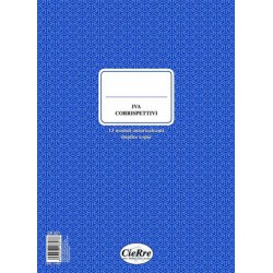 REGISTRO IVA CORRISPETTIVI 13MODULI 2 COPIE CR827