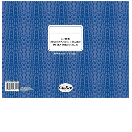 REGISTRO CRONOLOGICO CARICO/SCARICO RENTRI CR233