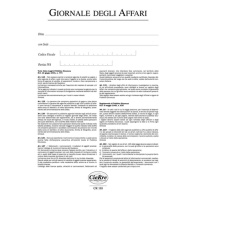 REGISTRO GIORNALE AFFARI A4 USOMANO 96PAG. CR118