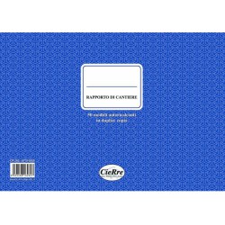 BLOCCO RAPPORTO DI CANTIERE A4 50X2 CR262