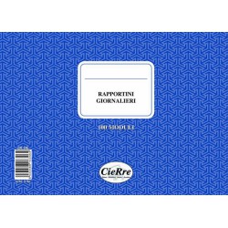 BLOCCO RAPPORTINO GIORNALIERO DI LAVORO CR346
