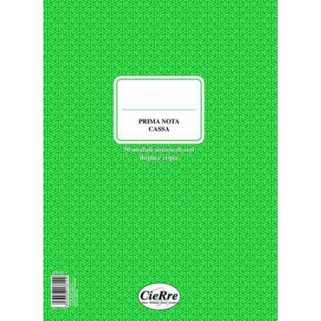 BLOCCO PRIMA NOTA CASSA A4 (ENTRATE-USCITE) CR614
