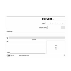 BLOCCO RICEVUTE GENERICHE 3 COPIE 10X17 CR825