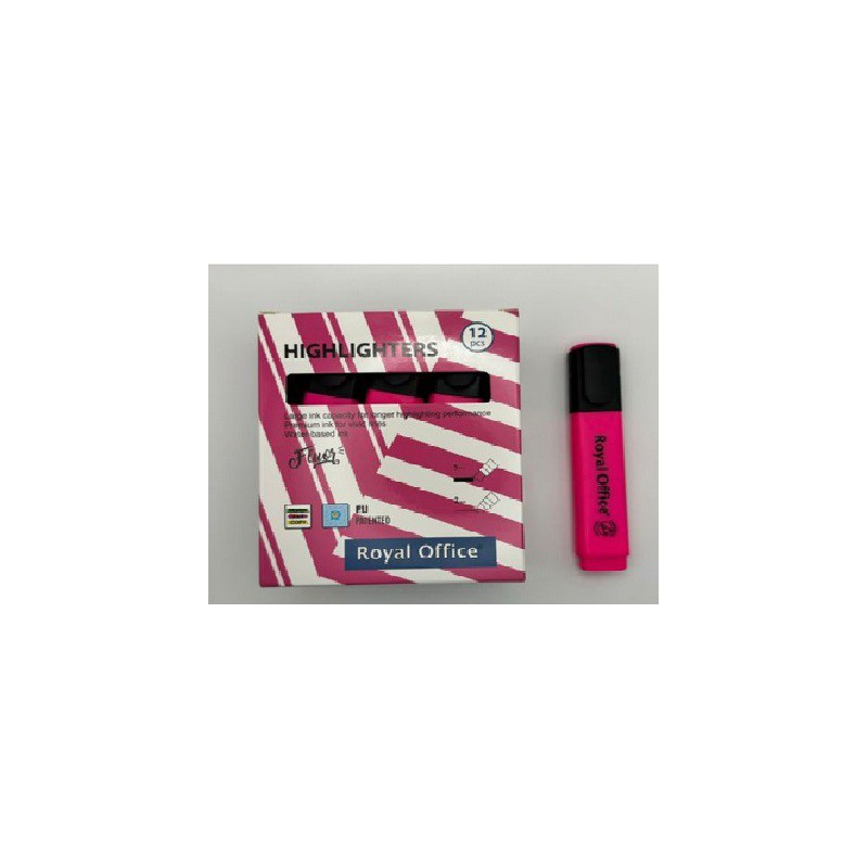 EVIDENZIATORI ROYAL OFFICE ROSA CONF.12PZ