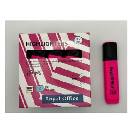 EVIDENZIATORI ROYAL OFFICE ROSA CONF.12PZ