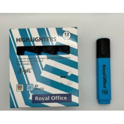 EVIDENZIATORI ROYAL OFFICE AZZURRO CONF.12PZ