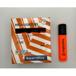 EVIDENZIATORI ROYAL OFFICE ARANCIO CONF.12PZ