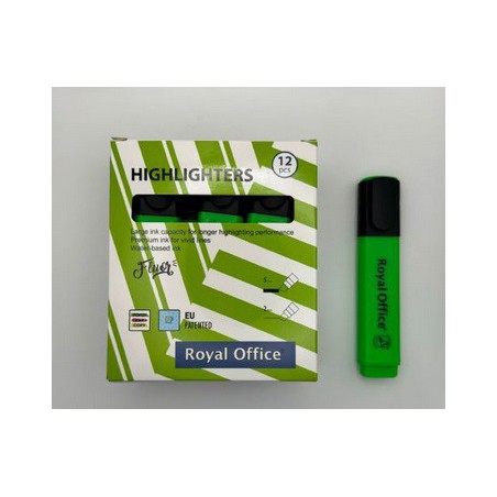 EVIDENZIATORI ROYAL OFFICE VERDE CONF.12PZ