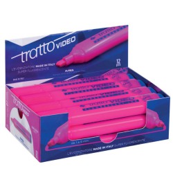 EVIDENZIATORI TRATTO VIDEO FUCSIA CONF.12PZ