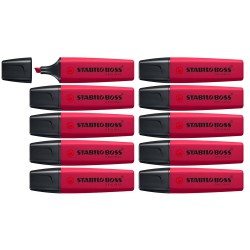 EVIDENZIATORI STABILO BOSS ORIGINAL ROSSO 10PZ
