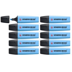 EVIDENZIATORI STABILO BOSS ORIGINAL AZZURRO 10PZ