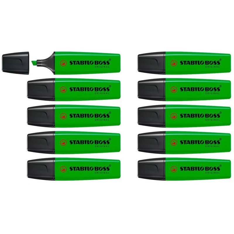 EVIDENZIATORI STABILO BOSS ORIGINAL VERDE 10PZ