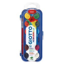 ACQUERELLI GIOTTO 12PASTIGLIE 30MM +PENNELLO