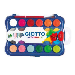 ACQUERELLI GIOTTO 24PASTIGLIE 30MM +PENNELLO