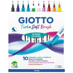 BRUSH PEN GIOTTO COLORI ASSORTITI CONF.10PZ