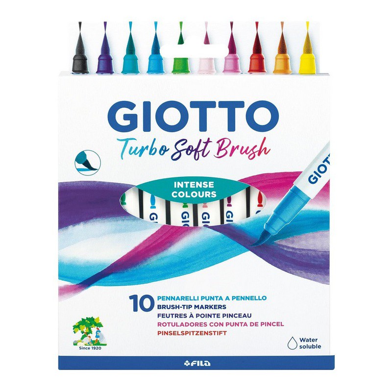 BRUSH PEN GIOTTO COLORI ASSORTITI CONF.10PZ