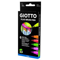 BRUSH PEN GIOTTO FLUO CONF.6PZ