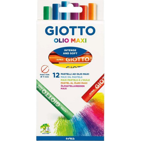 PASTELLI OLIO MAXI GIOTTO CONF.12PZ