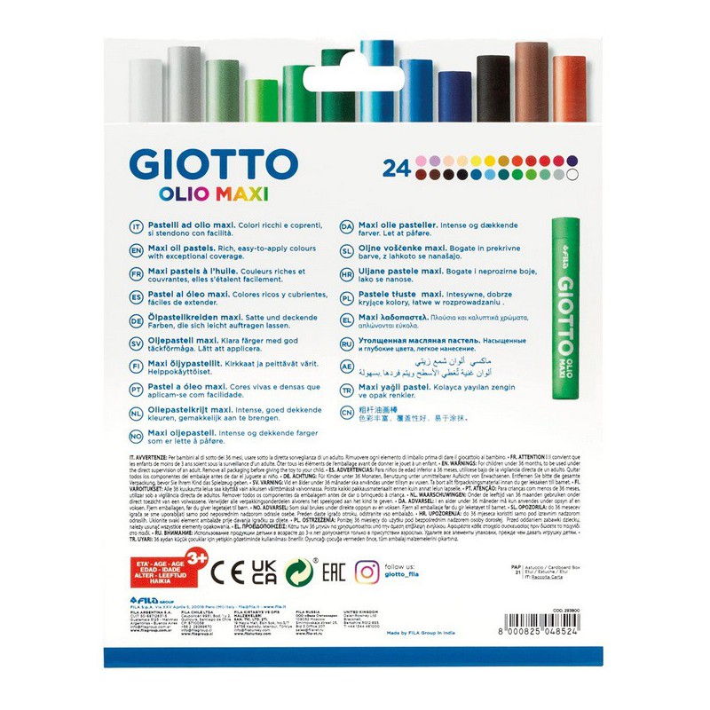 PASTELLI OLIO MAXI GIOTTO CONF.24PZ