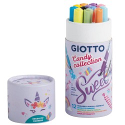 PENNARELLI BRUSH GIOTTO CANDY COLLECTION 12PZ