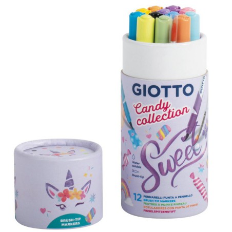 PENNARELLI BRUSH GIOTTO CANDY COLLECTION 12PZ
