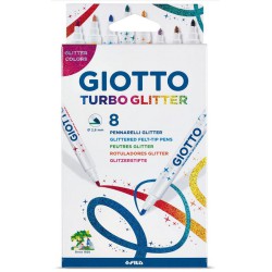 PENNARELLI GIOTTO TURBO GLITTER CONF.8PZ