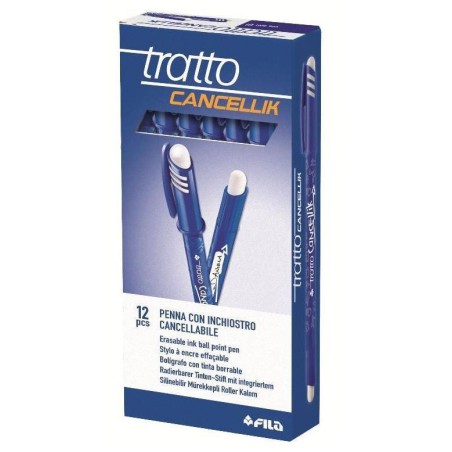PENNE CANCELLABILI TRATTO CANCELLIK BLU 12PZ