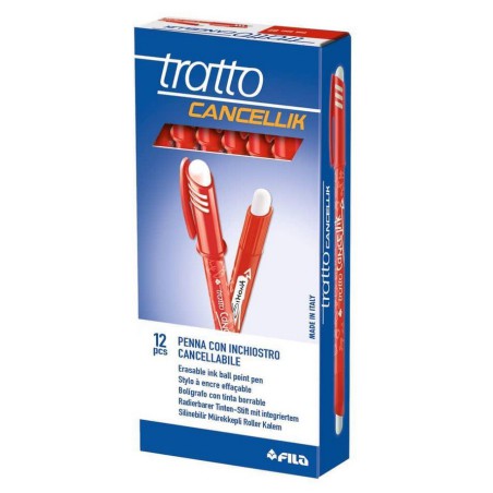 PENNE CANCELLABILI TRATTO CANCELLIK ROSSO 12PZ
