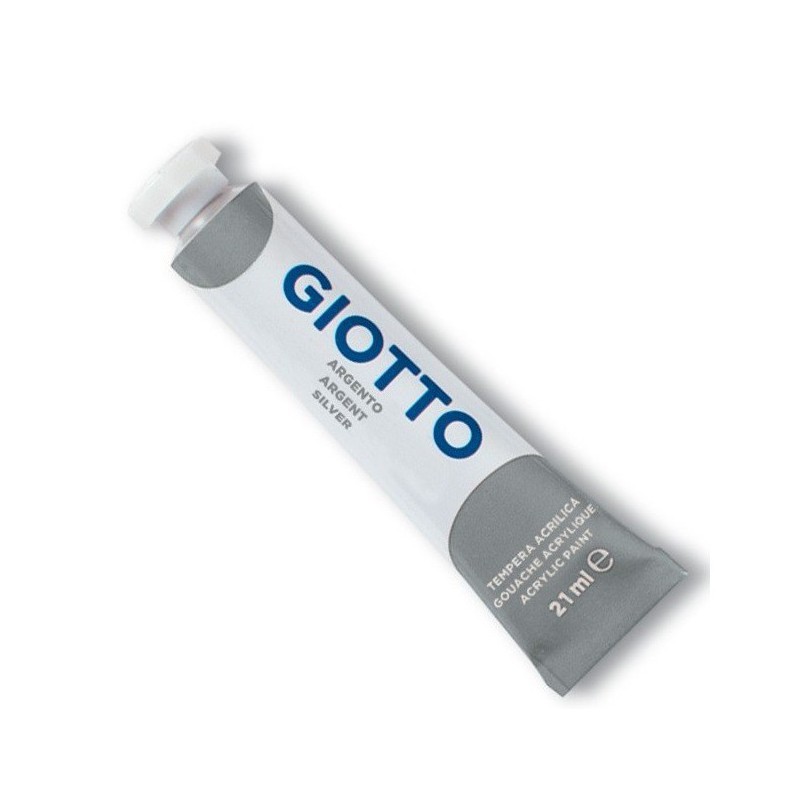 TEMPERA ACRILICA GIOTTO 21ML ARGENTO CONF.6PZ