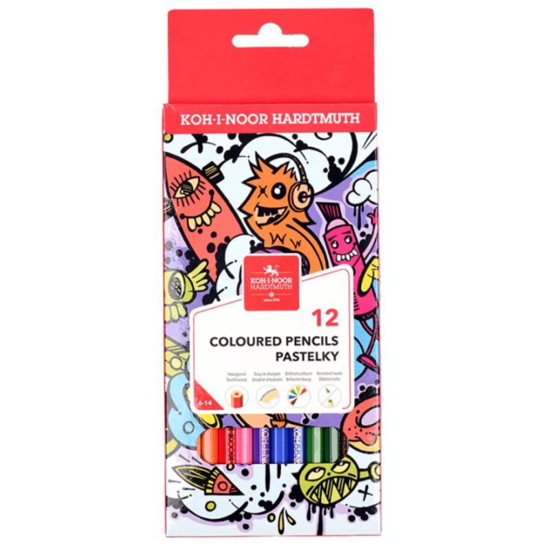 PASTELLI HARDTMUTH CONF.12PZ KOH-I-NOOR