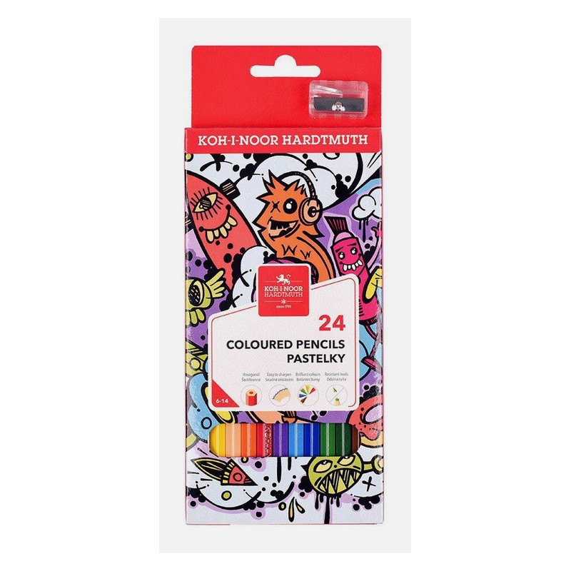 PASTELLI HARDTMUTH CONF.24PZ KOH-I-NOOR