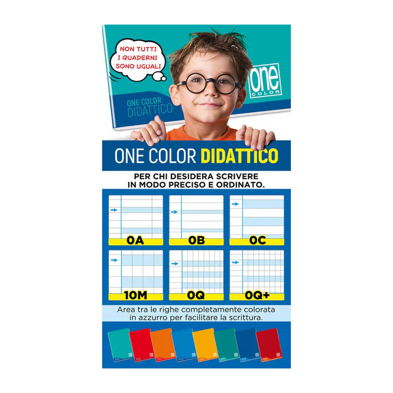 MAXI QUADERNI A4 100G DISGRAFIA ONE COLOR B 6PZ