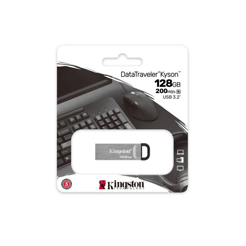 PEN DRIVE 128GB DTKN METAL KINGSTON USB3.2