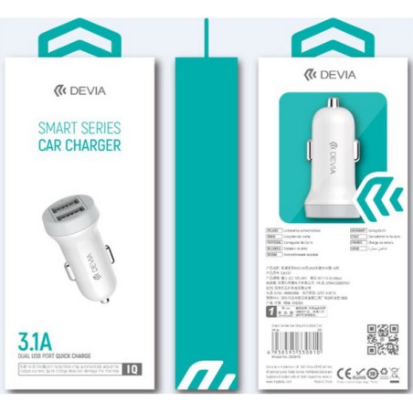 CARICATORE DA AUTO 2USB-A DEVIA