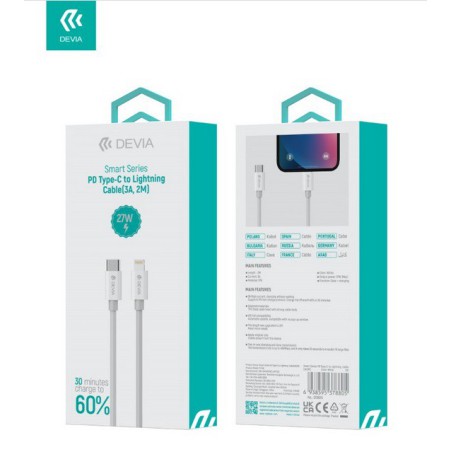 CAVO TYPE-C IPHONE 2MT 27W DEVIA