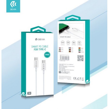 CAVO TYPE-C TYPE-C 1.2MT 60W DEVIA
